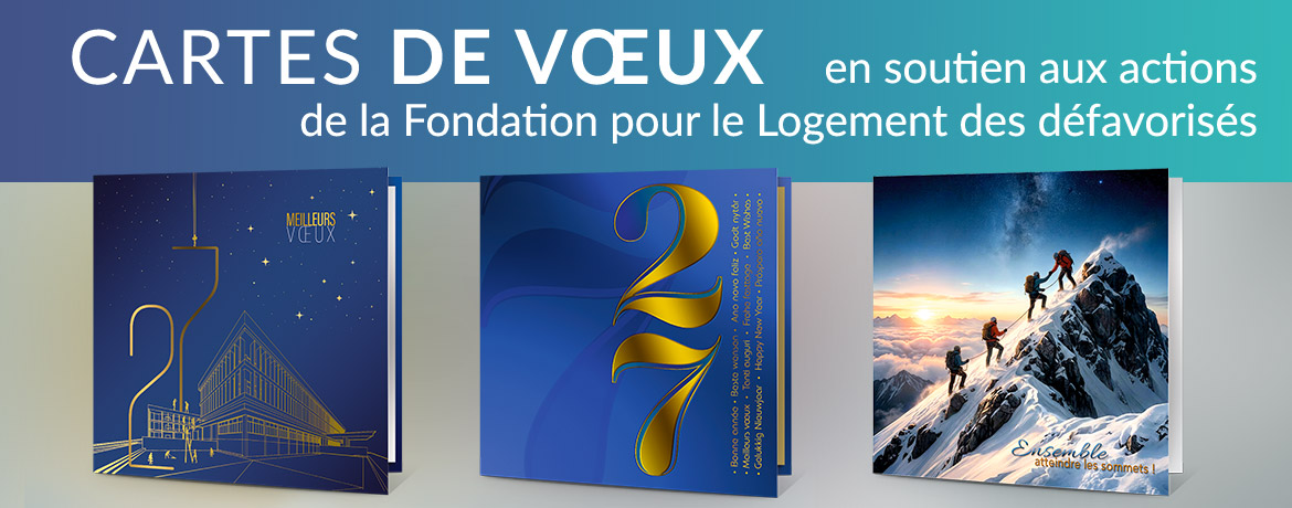 Cartes de vœux animées Fondation pour le Logement